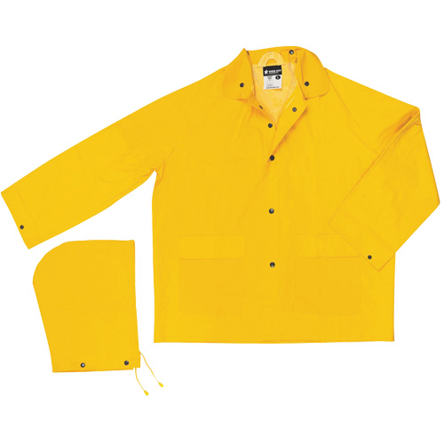 Imperm&eacute;able de s&eacute;rie classique avec capuchon amovible, Polyester/PVC, 4T-Grand, Jaune NTL Industrial