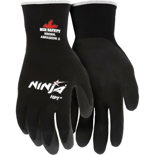 Gants enduits Ninja, Moyen, R&ecirc;vetement HPT, Calibre 15, Enveloppe en Nylon NTL Industrial