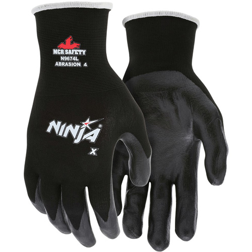 Gants enduits Ninja, Grand, R&ecirc;vetement Bipolym&egrave;re, Calibre 15, Enveloppe en Nylon/Lycra NTL Industrial