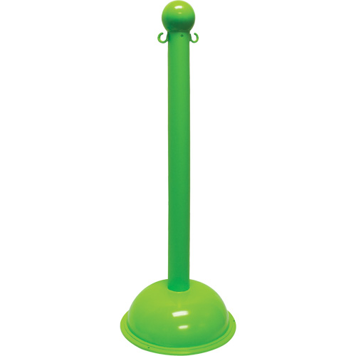 Poteau pour service intense, Hauteur de 40", Vert NTL Industrial