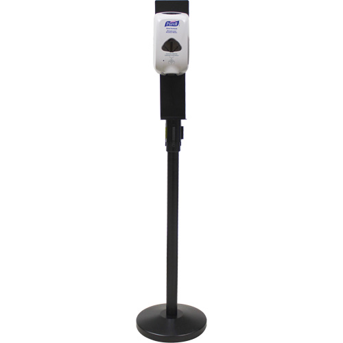 Porte-distributeur pour poteaux de barri&egrave;re pour le contr&ocirc;le des foules, Noir NTL Industrial
