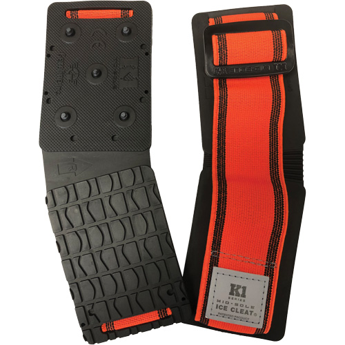 Mid-Sole Slim Ice Cleat, Tungsten Carbide, Stud Traction, One Size NTL Industrial