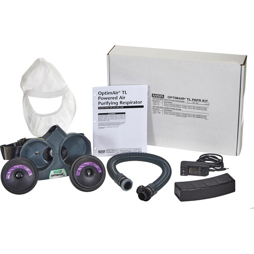 Trousse d'intervention d'APR &agrave; &eacute;puration d'air motoris&eacute; OptimAir TL, Capuchon & visi&egrave;re, Pile Lithium-ion NTL Industrial
