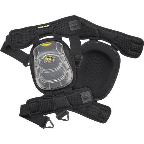 Gel-Tek Stabili-Cap Articulated Kneepads, Buckle Style, Plastic Caps, Gel Pads NTL Industrial