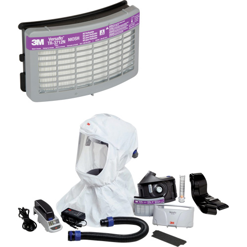 Versaflo Easy Clean PAPR Kit, Loose Fitting Hood & Faceshield, Lithium-Ion Battery NTL Industrial