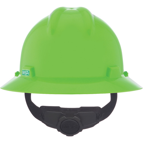 Casque de s&eacute;curit&eacute; &agrave; fente et bordure compl&egrave;te V-Gard, R&eacute;pond aux normes CSA type 1, Suspension Rochet, Non ventil&eacute; NTL Industrial