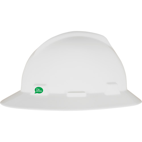 V-Gard&reg; GREEN Slotted Full Brim Hard Hat, Meets CSA Type 1, Ratchet Suspension NTL Industrial