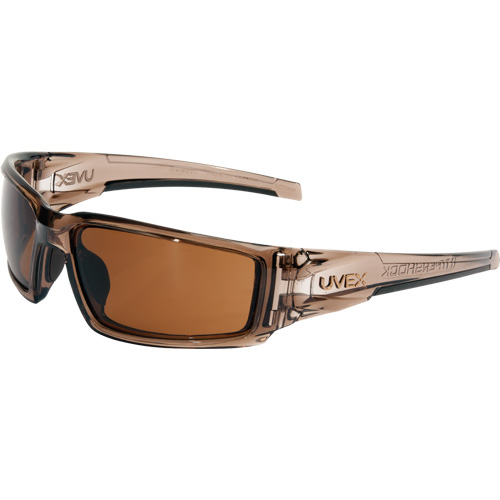 Uvex HydroShield&reg; Hypershock&reg; Safety Glasses, Espresso Lens, Anti-Fog/Anti-Scratch, ANSI Z87+/Meets/Exceeds CSA Z94.3 NTL Industrial