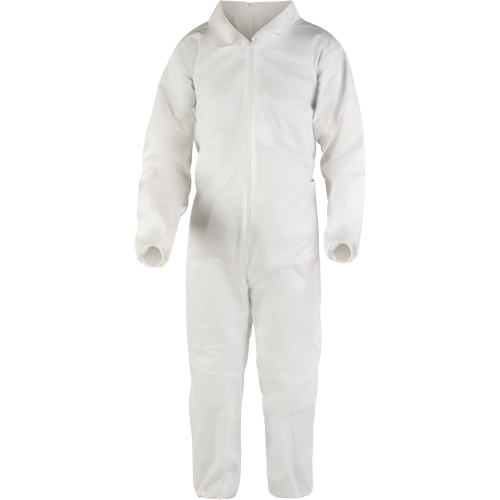 Premium Coveralls, Small, White, Microporous NTL Industrial