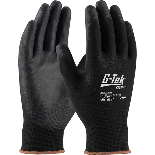 Gants enduits G-Tek GP, Petit, R&ecirc;vetement Polyur&eacute;thane, Calibre 13, Enveloppe en Nylon NTL Industrial