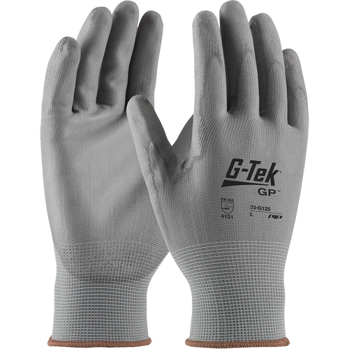 G-Tek&reg; GP Coated Gloves, X-Large, Polyurethane Coating, 13 Gauge, Nylon Shell NTL Industrial