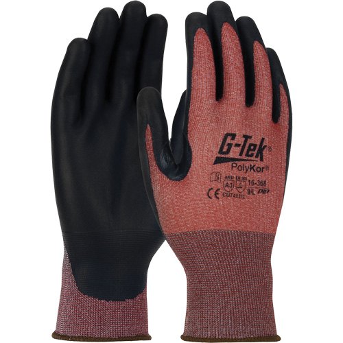 Gants r&eacute;sistants aux coupures G-Tek PolyKor X7 Neuroma, Taille Petit, Calibre 18, Rev&ecirc;tement Polyur&eacute;thane, Enveloppe en Poly&eacute;thyl&egrave;ne, ASTM ANSI niveau A3/EN 388 niveau C NTL Industrial