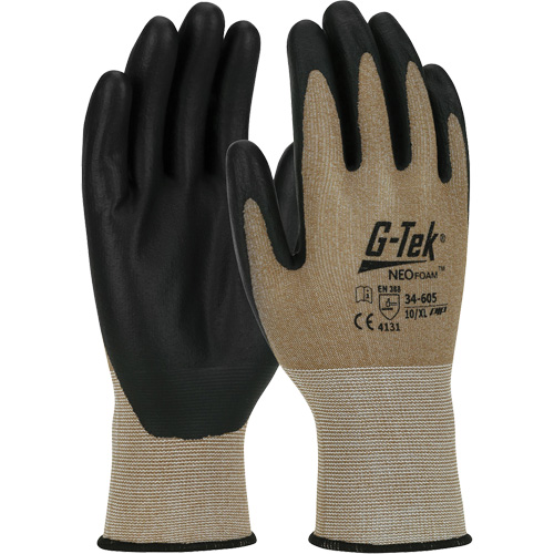 Gants enduits G-Tek NeoFoam, Grand, R&ecirc;vetement Polyur&eacute;thane, Calibre 15, Enveloppe en Nylon NTL Industrial