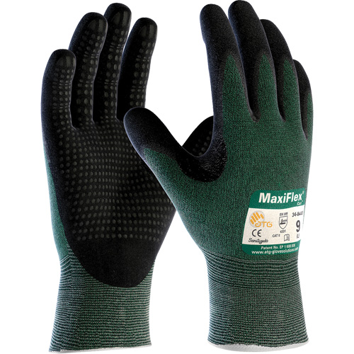 Gants ATG MaxiFlex Cut, Taille Petit, Calibre 15, Rev&ecirc;tement Mousse de nitrile, Enveloppe en Fil technique, ASTM ANSI niveau A2/EN 388 niveau 3/EN 388 niveau B NTL Industrial