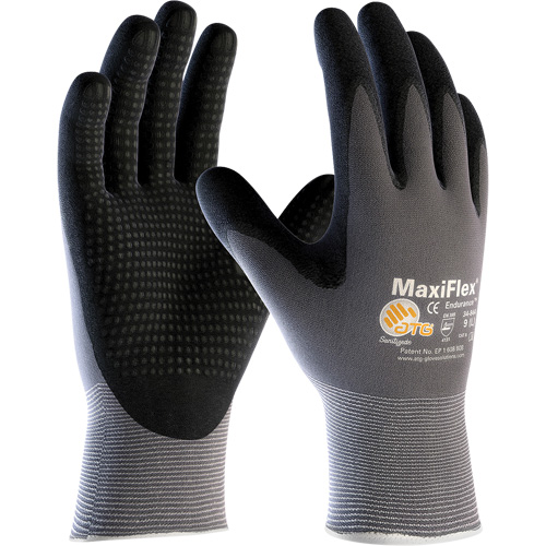 Gants enduits ATG MaxiFlex Endurance, Petit, R&ecirc;vetement Mousse de nitrile, Calibre 15, Enveloppe en Nylon/Lycra NTL Industrial