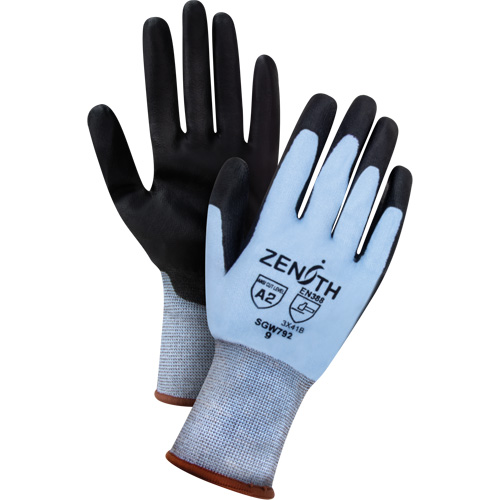 Gants r&eacute;sistants &agrave; la coupe &agrave; dext&eacute;rit&eacute; ultime, Taille T-Grand, Calibre 18, Rev&ecirc;tement Polyur&eacute;thane, Enveloppe en PEHP, ASTM ANSI niveau A2/EN 388 niveau B NTL Industrial