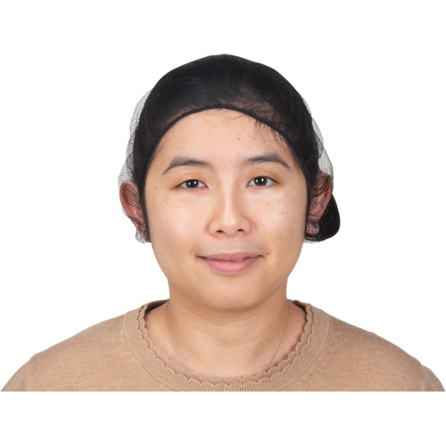 Hair Nets, Nylon, 21", Brown NTL Industrial