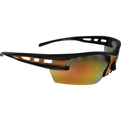 Mango Safety Glasses, Orange Mirror Lens, Meets/Exceeds CSA Z94.3 NTL Industrial