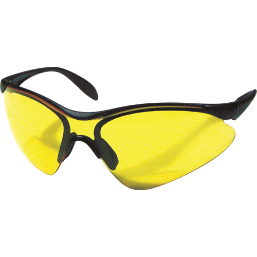Lunettes de s&eacute;curit&eacute; Miranda, Lentille Jaune, Anti-&eacute;gratignures, R&eacute;pond ou surpasse la norme CSA Z94.3 NTL Industrial