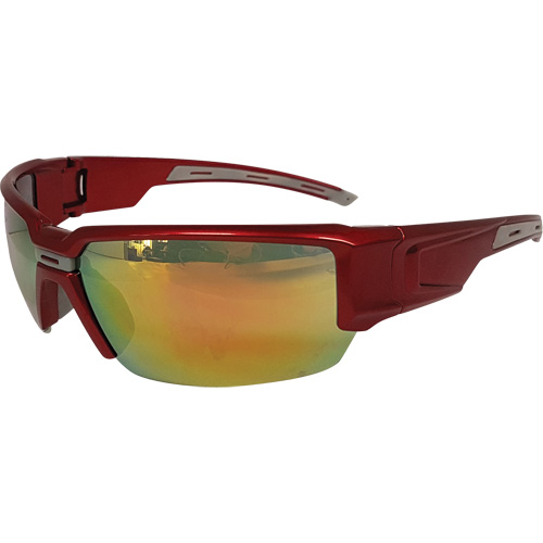 Hartley Safety Glasses, Red Lens, Meets/Exceeds CSA Z94.3 NTL Industrial