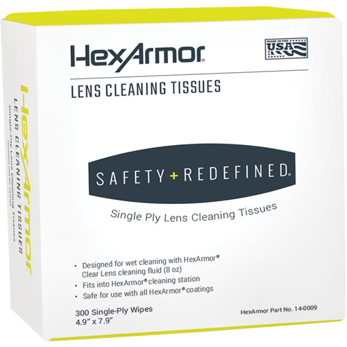Lens Cleaning Tissues, 4.9" x 7.9", 300 /Pkg. NTL Industrial