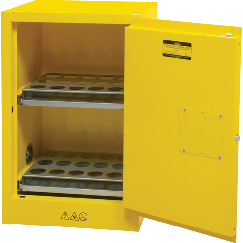 Armoire de rangement pour a&eacute;rosols inflammables, 12 gal., 1 Porte(s), 23" La x 35" h x 18" p NTL Industrial