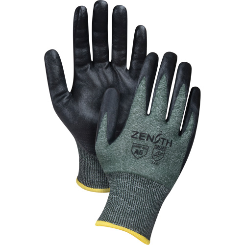 Gants l&eacute;gers et haute dext&eacute;rit&eacute; r&eacute;sistants &agrave; la coupe, Taille Petit, Calibre 18, Rev&ecirc;tement Mousse de nitrile, Enveloppe en Nylon/PEHP/Spandex, ASTM ANSI niveau A5 NTL Industrial