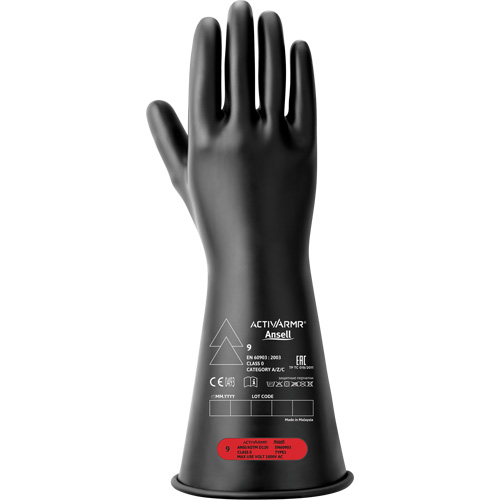 Gants isolants &eacute;lectriques, ASTM classe 0, Taille 10, 11" lo NTL Industrial