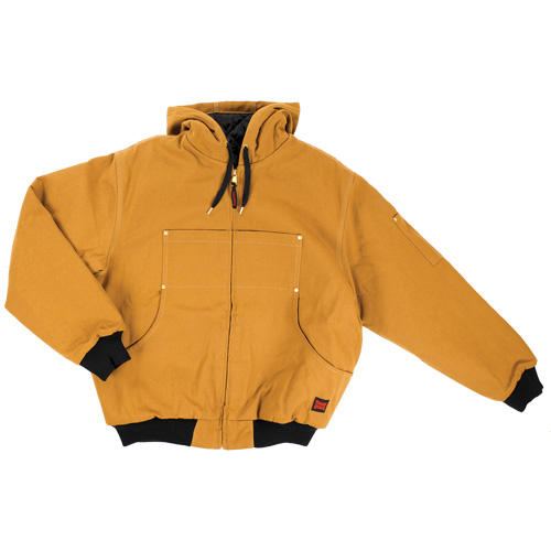 Blouson d'aviateur en toile lourde avec capuchon, Hommes, Moyen (grande taille), Brun NTL Industrial