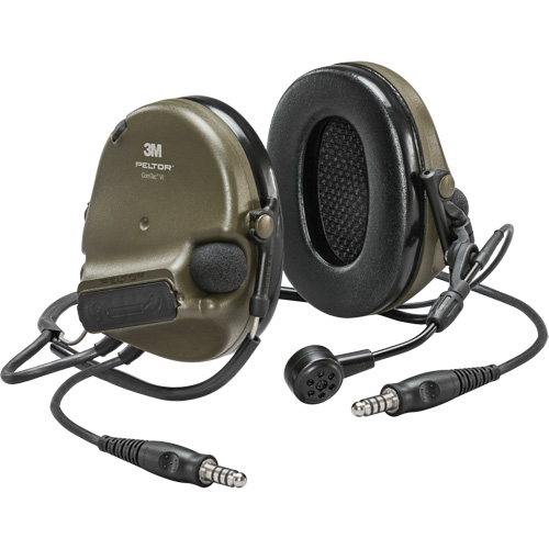 Peltor ComTac VI NIB Dual Lead Headset, Neckband Style, 22 dB NTL Industrial