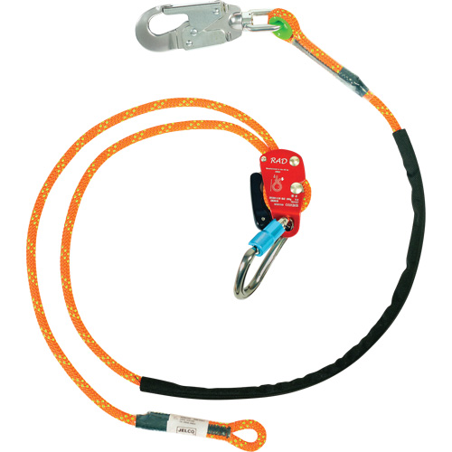 Longe de s&eacute;curit&eacute; avec dispositif de r&eacute;glage RAD, 1 branches, 8', Classe CSA F NTL Industrial