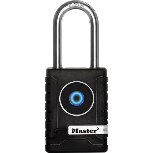 Cadenas Bluetooth pour l'ext&eacute;rieur, Thermoplastique, Largeur de 2-7/32", Pile incluse NTL Industrial