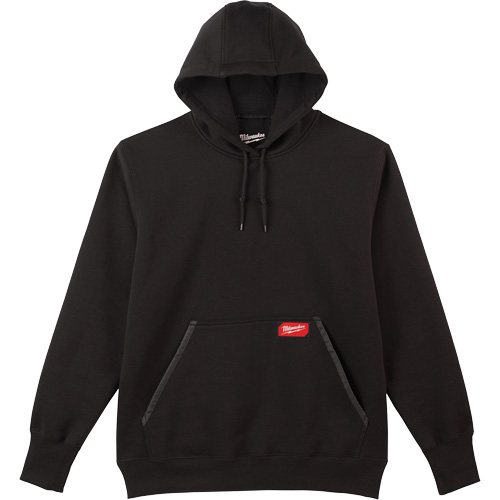 Heavy-Duty Pullover Hoodie, Men's, Small, Black NTL Industrial
