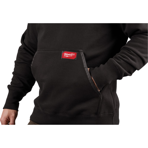 Heavy-Duty Pullover Hoodie, Men's, Small, Black NTL Industrial