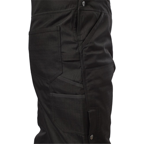 Salopette GridIron courte avec fermeture &agrave; glissi&egrave;re jusqu'&agrave; la cuisse, Hommes, 2T-Grand, Noir NTL Industrial