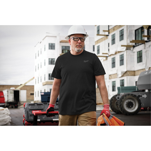 T-shirt de travail hybride, Hommes, Petit, Noir NTL Industrial