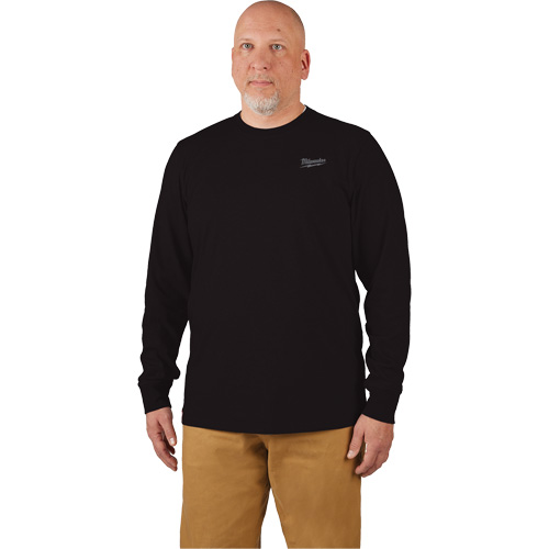 Hybrid Work Tee Shirt, Men's, Small, Black NTL Industrial