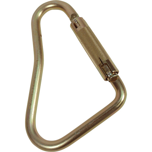 Offset D-Shaped Carabiner, Steel, 5000 lbs Capacity NTL Industrial