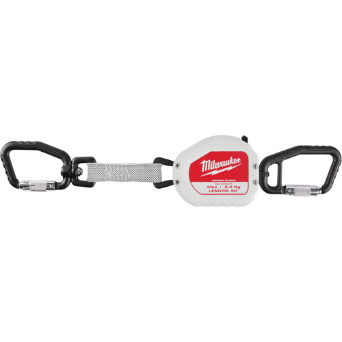 Quick-Connect Tool Lanyard, Retractable, Dual Carabiner NTL Industrial