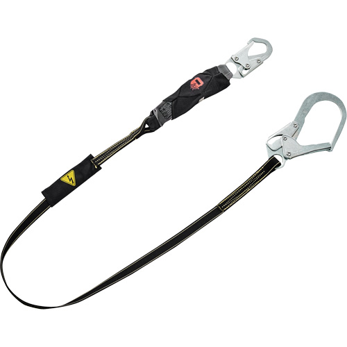 V-Series Welding Shock Absorbing Lanyard, 6', Snap Hook Center, Snap Hook Leg Ends, Kevlar&reg;/Nomex&reg; NTL Industrial