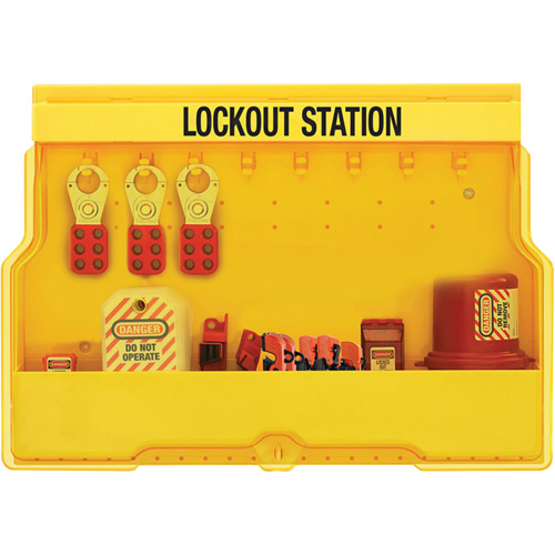 Station de cadenassage dappareils &eacute;lectriques de qualit&eacute; sup&eacute;rieure, Cadenas Aucune, Capacit&eacute; de 16, Cadenas Non compris NTL Industrial
