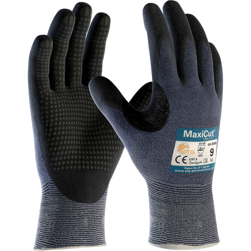Gants ATG MaxiCut Ultra DT, Taille Grand, Calibre 15, Rev&ecirc;tement Nitrile, Enveloppe en Fil technique, ASTM ANSI niveau A3/EN 388 niveau 5/EN 388 niveau C NTL Industrial