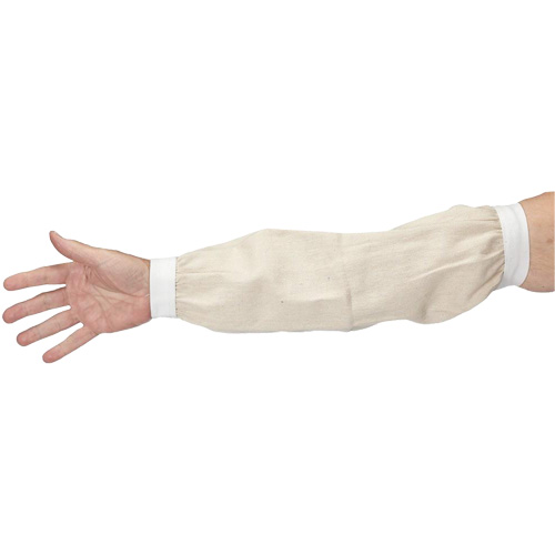Manchettes, 18", Coton, Blanc NTL Industrial