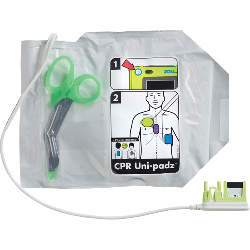 &eacute;lectrodes RCR pour adultes & enfants Uni-Padz, Zoll AED 3 Pour, Classe 4 NTL Industrial