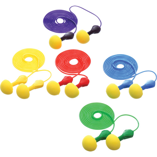 Bouchons d'oreilles rapides de style capsule E-A-R, Avec cordon, Vrac - Sachet coussin, 25 dB NRR, Taille unique NTL Industrial