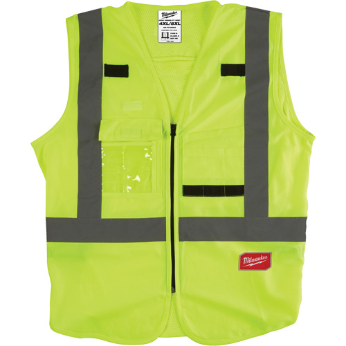 Safety Vest, High Visibility Lime-Yellow, Medium/Small NTL Industrial