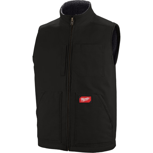 Veste doubl&eacute;e en sherpa ultra-r&eacute;sistante, Hommes, Petit, Noir NTL Industrial