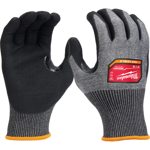 Gants enduits par trempage &agrave; dext&eacute;rit&eacute; &eacute;lev&eacute;e, Taille Petit, Calibre 18, Rev&ecirc;tement Nitrile, Enveloppe en Nylon/Poly&eacute;thyl&egrave;ne/Tungst&egrave;ne, ASTM ANSI niveau A8/EN 388 niveau F NTL Industrial