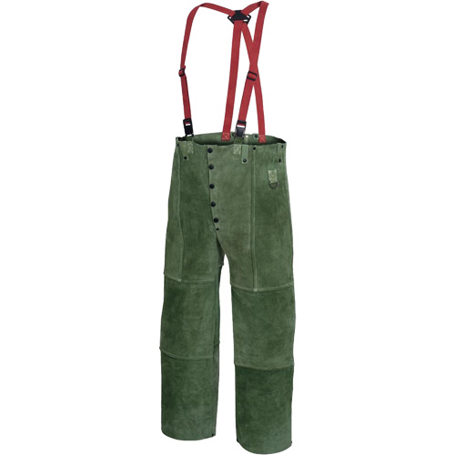 WP 100 Pantalon avec taille &eacute;lastique pour soudeur, Petit, Vert NTL Industrial