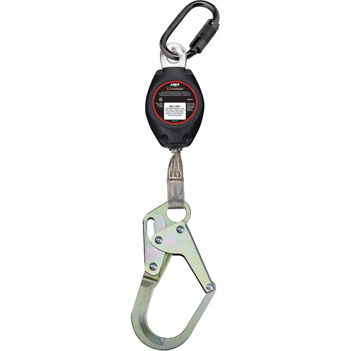 Dynamic Medium Snap Hook Self-Retracting Lifeline, 7', Polyester, Swivel NTL Industrial